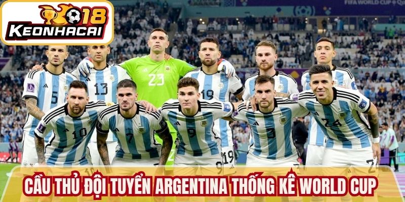 Cầu thủ đội tuyển Argentina: Thống kê World Cup 2026 