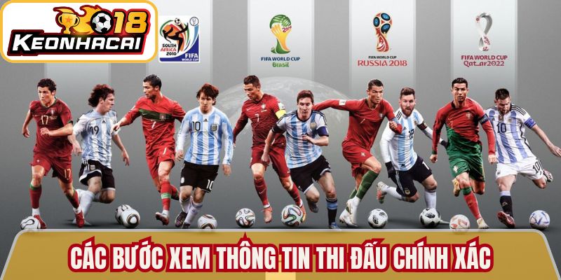 Các bước xem thông tin thi đấu chính xác và thuận tiện 